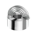 thumbnail image 1 of EUDIDV Baking Biscuit Molds 5 Pcs Cookies Cutter with Handle Stainless Steel Round Circle Cutter Baking Biscuit Mold Shape, 1 of 6