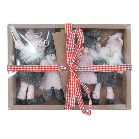 EUDIDV Christmas Decorations Cute Pendant Christmas Angel Doll Pendant Set Xmas Tree Hanging Party Decor Ornament 4PC