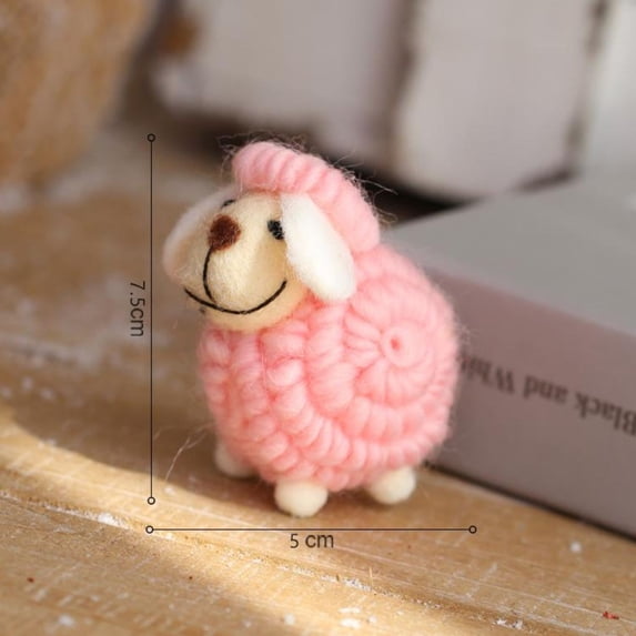 EUDIDV Christmas Decorations felt pendulum Felts Sheep Finished Decoration Christmas Tree Doll Decoration Creatives Ins Nordics Style Desktop Decoration 17 Optional Wooden Reindeer Tree Decoration