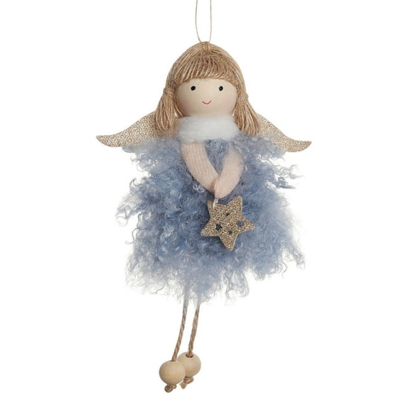 EUDIDV Christmas Doll Christmas Decorations Plush Angel Girl With Wing Pendant Doll Baby Pendant Holiday Plush Toy