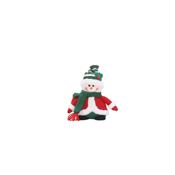 EUDIDV Christmas Doll Christmas Knitted Fabric Sitting Posture Elderly Snowman Penguin Doll Christmas Small Ornament Holiday Plush Toy