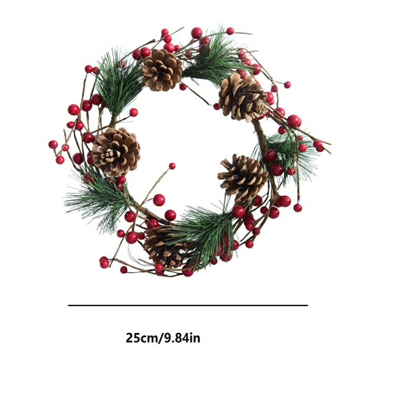 EUDIDV Christmas Lights Christmas Garland Lights Simulation PVC Rattan Decoration Indoor Window Wall Door Hanging Lights Eight Modes Warm Light Xmas Decorative Lights