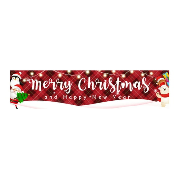 EUDIDV Christmas Ornaments Christmas Banners Christmas Banners Background Banners Happy Parties Christmas Decorations Atmospheres Decorations Festive Yard Flags Xmas Tree Decor