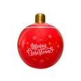 thumbnail image 1 of EUDIDV Christmas Ornaments Inflatable Christmas Decoration Ball Festive Outdoor Courtyard Pendant Printed PVC Toy Ball Xmas Tree Decor, 1 of 6