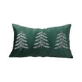 thumbnail image 1 of EUDIDV Christmas Pillowcase Standard Embroidered Christmas Tree Pillowcase Cover Super Soft And Comfortable Invisible Zipper Easy To Change Suitable For Sofa Bed Living Room Festive Pillow Cover, 1 of 6