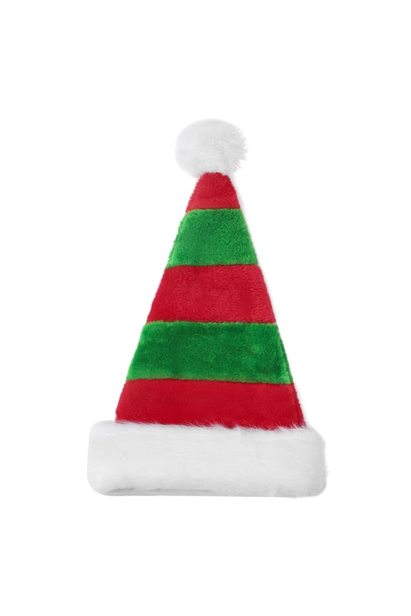 Christmas Products Christmas Children's Hat Christmas Gift Children's Christmas Hat Christmas Stitching Red And Green Striped Hat Festive Supplies