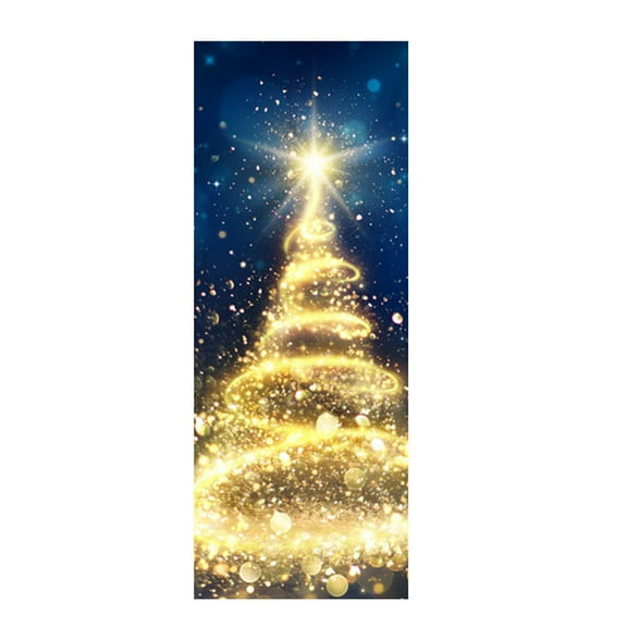 EUDIDV Christmas Products Christmas Decoration Door Stickers Simulation Removable Wall Stickers Festive Supplies