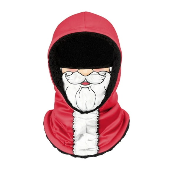 EUDIDV Christmas Products Christmas Outdoor Hooded Windproof Sun Protection Mask Sports Face Mask Festive Supplies