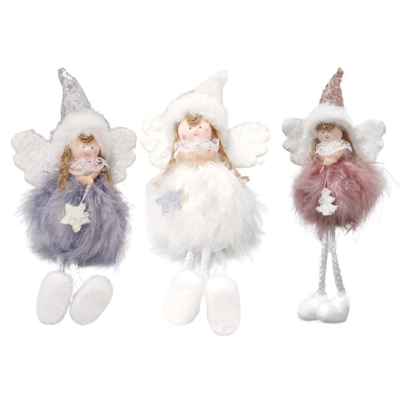 EUDIDV Christmas Products Christmas Decoration Sitting Posture Hanging Leg Angel Doll Pendant Christmas Tree Little Angel Pendant Gift Pendant Festive Supplies