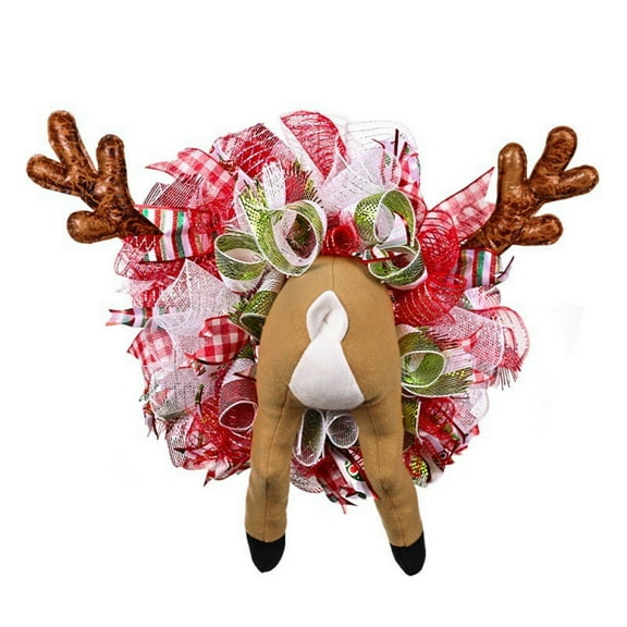 EUDIDV Christmas Products Decorative Rings Christmas Decoration Supplies Christmas Elk Garland Layout Garland Pendant Scene Decoration Christmas Deer Festive Supplies