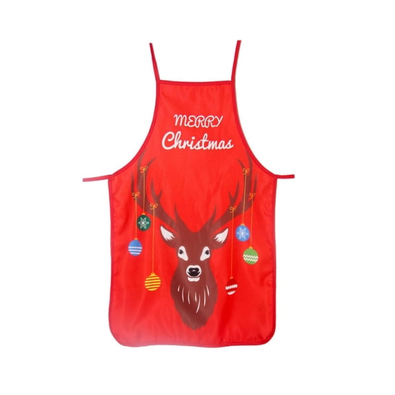 EUDIDV Christmas Products Merry Christmas Apron Decoration Kitchen Accessory Home Decoration Festive Supplies