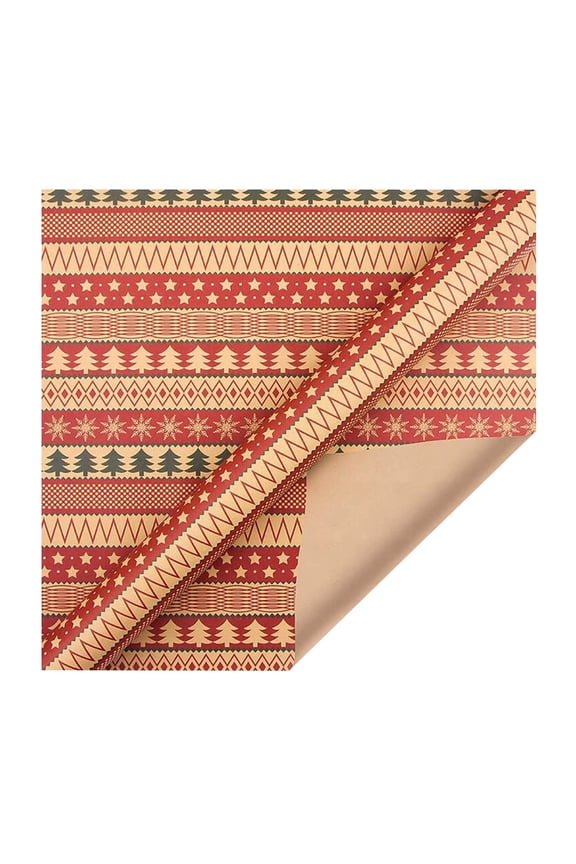 Christmas Products New Christmas Kraft Paper Wrapping Paper Christmas Gift Wrapping Paper Diy Set Festive Supplies