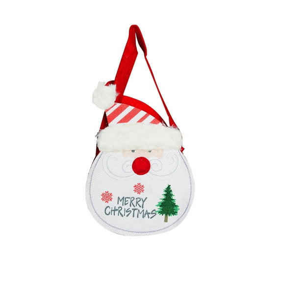 EUDIDV Christmas Products Santa Snowman Tote Bag Children Candy Bag Christmas Ornaments Festive Supplies