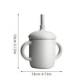 thumbnail image 1 of EUDIDV Collapsible Silicone Cup Straw Cup Learning Drinking Cup Anti-fall High Temperature Children's Cup Travel Silicone Cup, 1 of 3