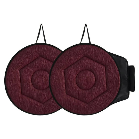 EUDIDV Comfortable 2PC Rotating Seat Cushion Car Seat Rotating Revolving Cushion Memory Swivel Foam Mobility Aid Seat Breathable Seat Cover