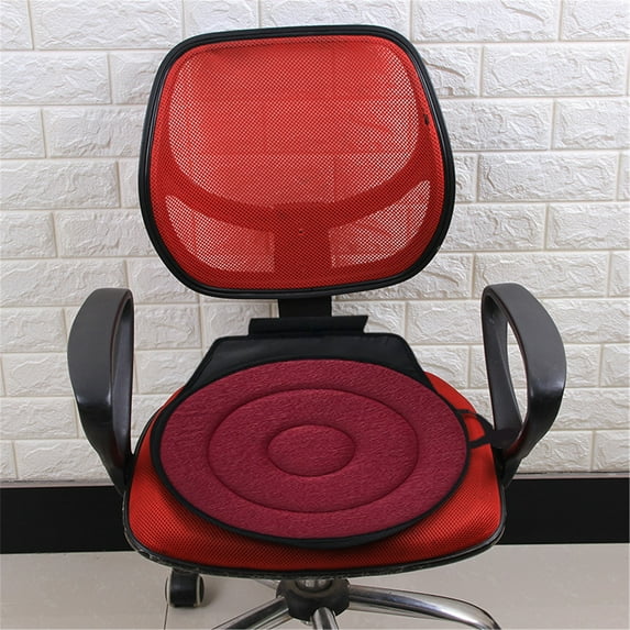 EUDIDV Comfortable 2PC Rotating Seat Cushion Car Seat Rotating Revolving Cushion Memory Swivel Foam Mobility Aid Seat Breathable Seat Cover