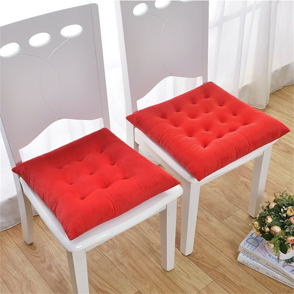 EUDIDV Comfortable Relaxing Cushion Solid Color Frosted Chair Cushion Dining Chair Cushion Office Student And Winter Seat Cushion Non Fading Supportive Seat