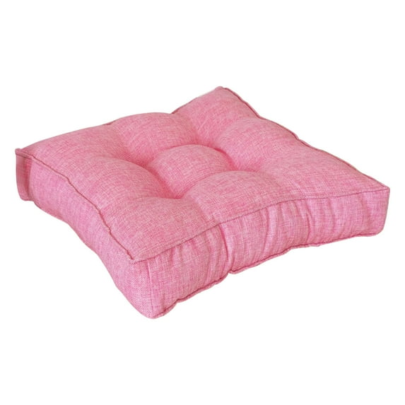 EUDIDV Comfortable Relaxing Cushion Three-dimensional Solid Color Sedentary Thickened Imitation Linen Cushion Compressed Tatami Window Cushion Candy Color Cushion Supportive Seat