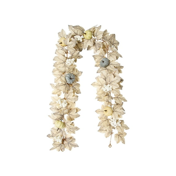 EUDIDV Creepy Props Halloween Artificial Maple Leaf Rattan Fall Scenic Decoration Spooky Halloween Ornaments