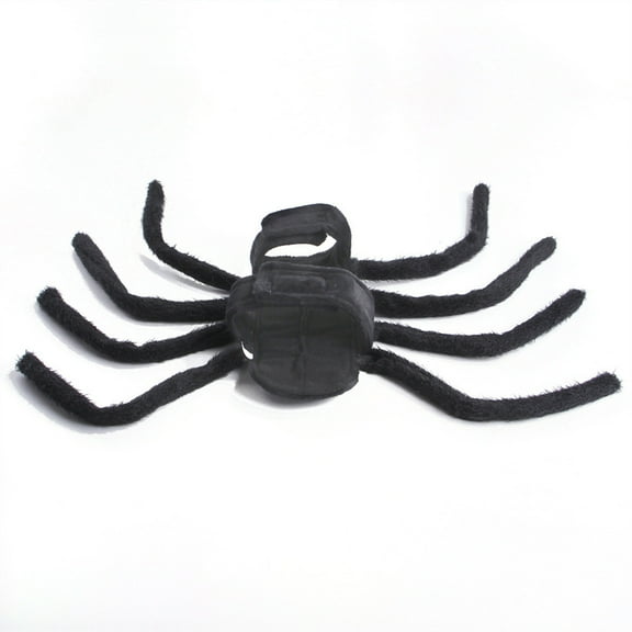 EUDIDV Creepy Props Halloween Dog Spider Costume Pet Halloween Funny Spider Chest Back Dog Small Dog Transformation Costume Spooky Halloween Ornaments