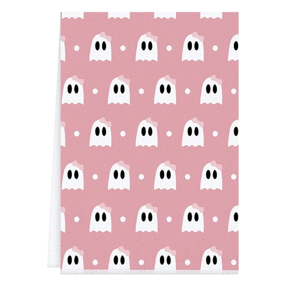 EUDIDV Creepy Props Halloween Pumpkin Kitchen Dish Towel Four Piece Set Fine Fiber Home Cleaning Cloth Dish Towels Spooky Ornaments