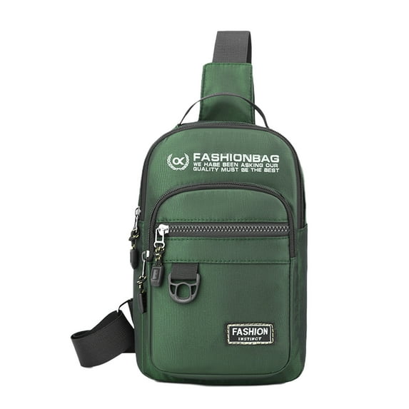 EUDIDV Crossbody Bag;Versatile Chest Bag For Men - Outdoor Sports Travel Shoulder Bag - Fabric Water-Repellent Sling Bag;Suitable for Going Out and Travel
