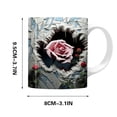 thumbnail image 1 of EUDIDV Decorative Ceramic Mug 400ml Valentine's Day Ceramic Broken Wall Mark Cup Large Ceramic Mug, 1 of 5