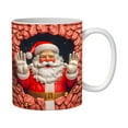 thumbnail image 1 of EUDIDV Decorative Ceramic Mug Christmas Mug Inflated Snowman Mug, Santa Mug Press Puffy Design 15oz 11oz Coffe Large Ceramic Mug, 1 of 5