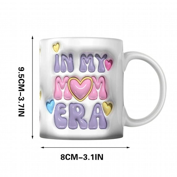 EUDIDV Decorative Ceramic Mug Dog Mom Dog Inflated Mug Personalized Ceramic Mug Gift For Pet Lovers Large Ceramic Mug