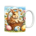 thumbnail image 1 of EUDIDV Decorative Ceramic Mug Easter Rabbit Ceramic Coffee Mark Cup Home Applicable Cup Large Ceramic Mug, 1 of 4