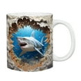 thumbnail image 1 of EUDIDV Decorative Ceramic Mug Ocean Ceramic Coffee Mark Cup Tea Water Cup Large Ceramic Mug, 1 of 1
