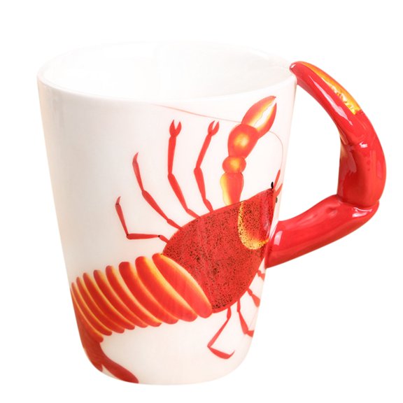 EUDIDV Decorative Ceramic Mug Painted Mug Cute Water Cup Coffee Cup Ceramic Cup Large Ceramic Mug