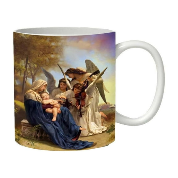 EUDIDV Decorative Ceramic Mug Print Mug Ceramic Mug, Printed Coffee Cup, Commemorative Ceramic Cup Of Jesu Birth Large Ceramic Mug