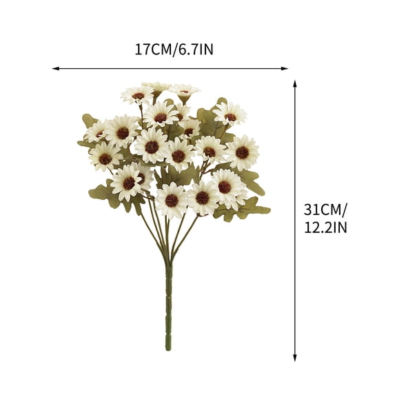 EUDIDV Decorative Faux Flowers Little Daisy Simulation Bouquet Chamomile Wedding Home Decoration Chrysanthemum Jumping Orchid Chrysanthemum Small Fresh Artificial Flower Silk Flower Artificial Flowers