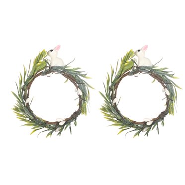 Easter Egg Napkin Rings,4/6Pack Floral Napkin Rings,Spring Greenery Napkin Rings With Colorful Egg,Farmhouse Napkin Ring Set For Easter Decoration Dinner Table Decoration