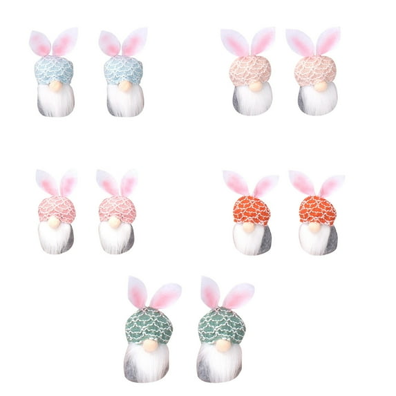 EUDIDV Easter Decor Easter Figurines Scene Decoration Ornaments Valentine's Day Doll Cake Couple Doll Doll Easter Party Supplies