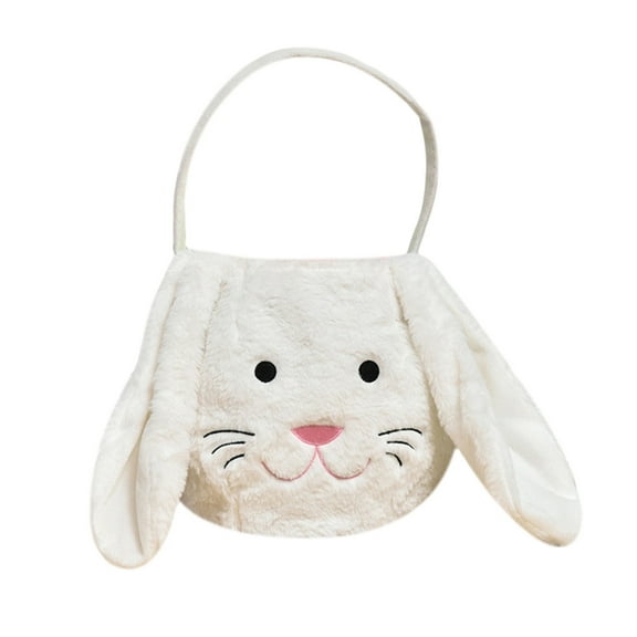 EUDIDV Easter Decor,Happy Easter Bunny Long Ears Bags Easter Basket Buckets Easter Tote Bags Children Gift Storage Handbag,Easter Party Supplies