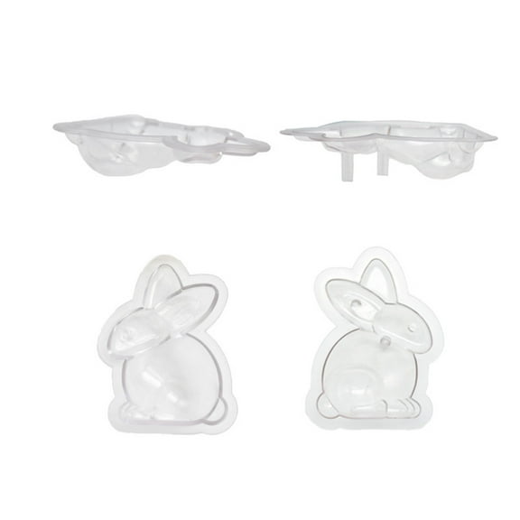 EUDIDV Easter Decorations Easter Eggs Easter Bunny Shape Plastic Cake Chocolate DIY Baking Easter Party Supplies