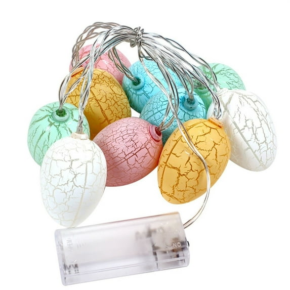 EUDIDV Easter Decorations Easter Eggs Easter Decorations Lights Easter Eggs LED String Lights Battery Operated Easter Party Supplies