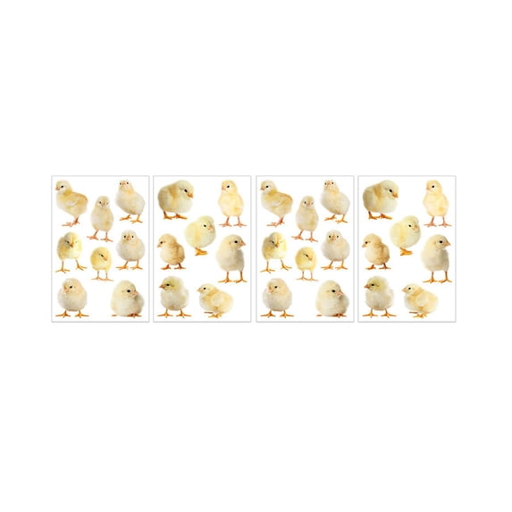 EUDIDV Easter Decorations Easter Eggs Easter Window Decoration Stickers Chicks Children's Room Wall Stickers Wallpaper Wall Decor Stickers Easter Party Supplies