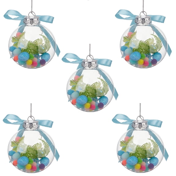 EUDIDV Easter Decorations New Pet Plastic Ball Easter Decorative Pendants Home Festive Supplies Decorative Plastic Ball Accessories Easter Eggs Party Supplies
