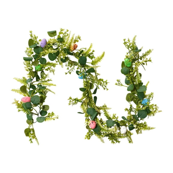 EUDIDV Easter Decorations Simulation Easter Eggs Rattan Holiday Atmospheres Decoration Decoration Wall Indoor Greenerys Hanging Ornaments Easter Eggs Party Supplies