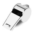 thumbnail image 1 of EUDIDV Emergency Whistle;Stainless Steel Whistle First Aid Whistle Fan Whistle Metal Sports Whistle 6-character Metal Referee Whistle;Suitable for Training and Seeking Help, 1 of 5