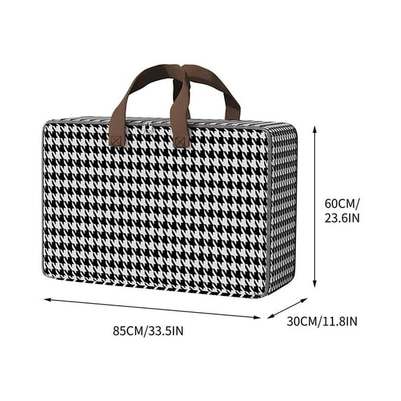 EUDIDV Extra-Large Clothing Storage Box Large Capacity Household Wardrobe Foldable Cotton Quilt Bag Fabric Art Portable Moving And Packing Bag Collapsible Storage Bag Roomy