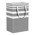 thumbnail image 1 of EUDIDV Extra-Large Fabric Storage Bag, Fabric Storage Basket, Folding Dirty Clothes Basket, Striped Dirty Clothes, Cotton Quilt, Moving Collapsible Storage Bag Roomy, 1 of 1