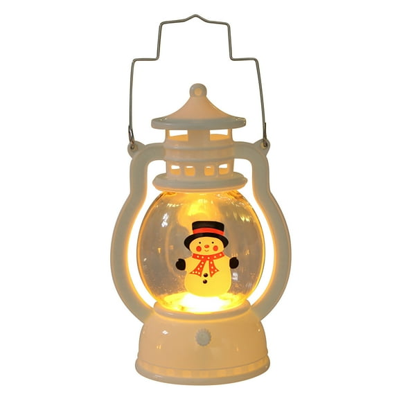 EUDIDV Festive String Lights Christmas Decoration Lantern Portable Led Small Oil Lamp Luminous Lantern Dress Up Gift Scene Layout Xmas Decorative