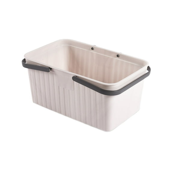 EUDIDV Foldable Laundry Hamper Bath Basket Portable Toiletry Basket Bathroom Plastic Toiletry Storage Basket Draining Bath Basket Bath Storage Basket Large Capacity