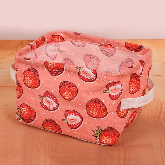 EUDIDV Foldable Laundry Hamper Cotton And Linen Fabric Storage Box Storage Basket Portable Storage Basket Desktop Sundries Cosmetic Storage Box Large Capacity