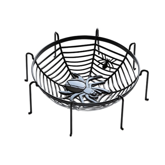 EUDIDV Foldable Laundry Hamper Halloween Party Decoration Decoration Spider Props Halloween Spider Net Modelling Candy Basket Spider Large Capacity