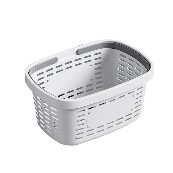 EUDIDV Foldable Laundry Hamper Household Plastic Sundries Storage Basket Desktop Cabinet Rectangular Small Basket Home Transparent Bathroom Storage Basket Large Capacity